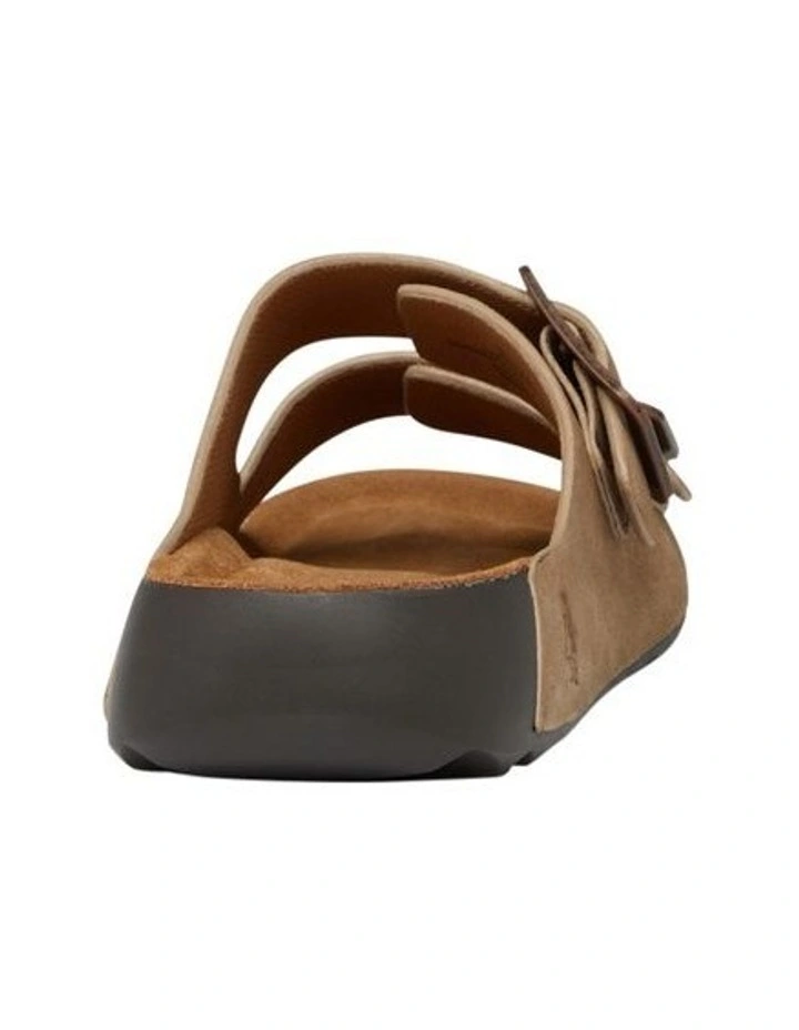 Hoges Slide in Taupe Suede image 5
