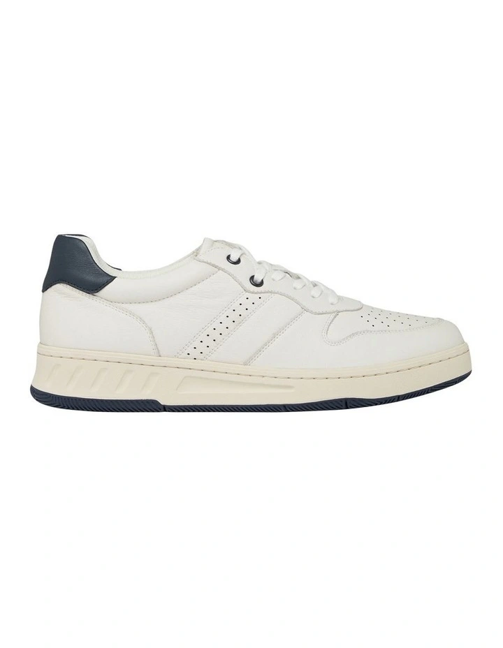 Swing Leather Sneaker in Off White/Navy image 1