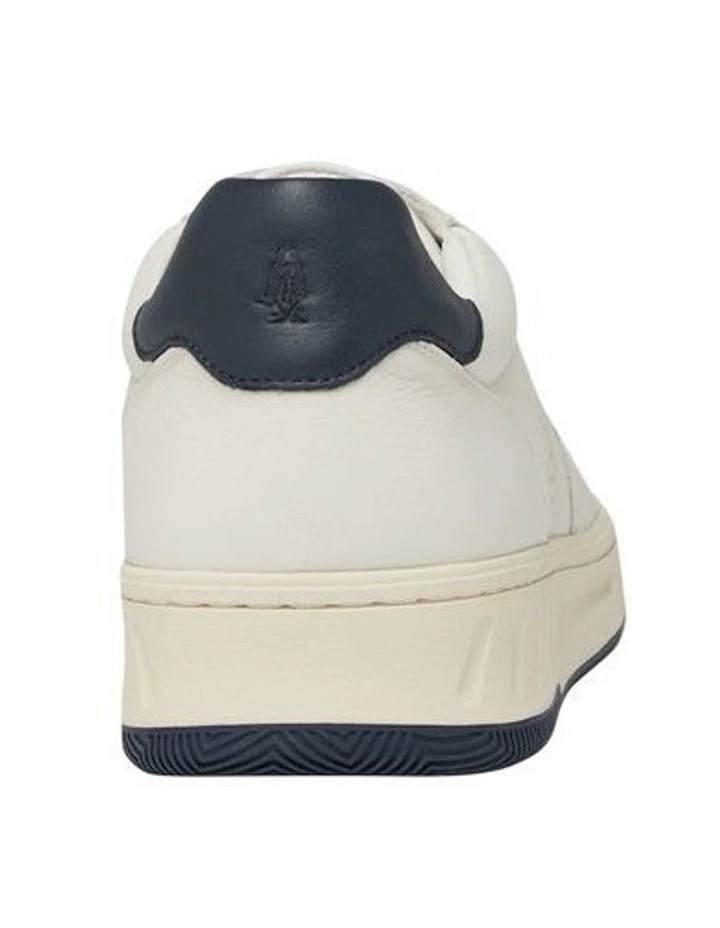Swing Leather Sneaker in Off White/Navy image 4