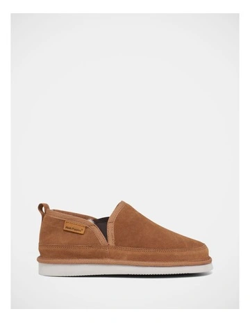 Leopold Slippers in Chestnut Suede