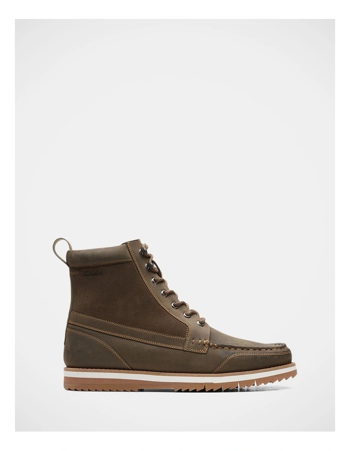 Durston Hi Boots in Dark Olive image 1