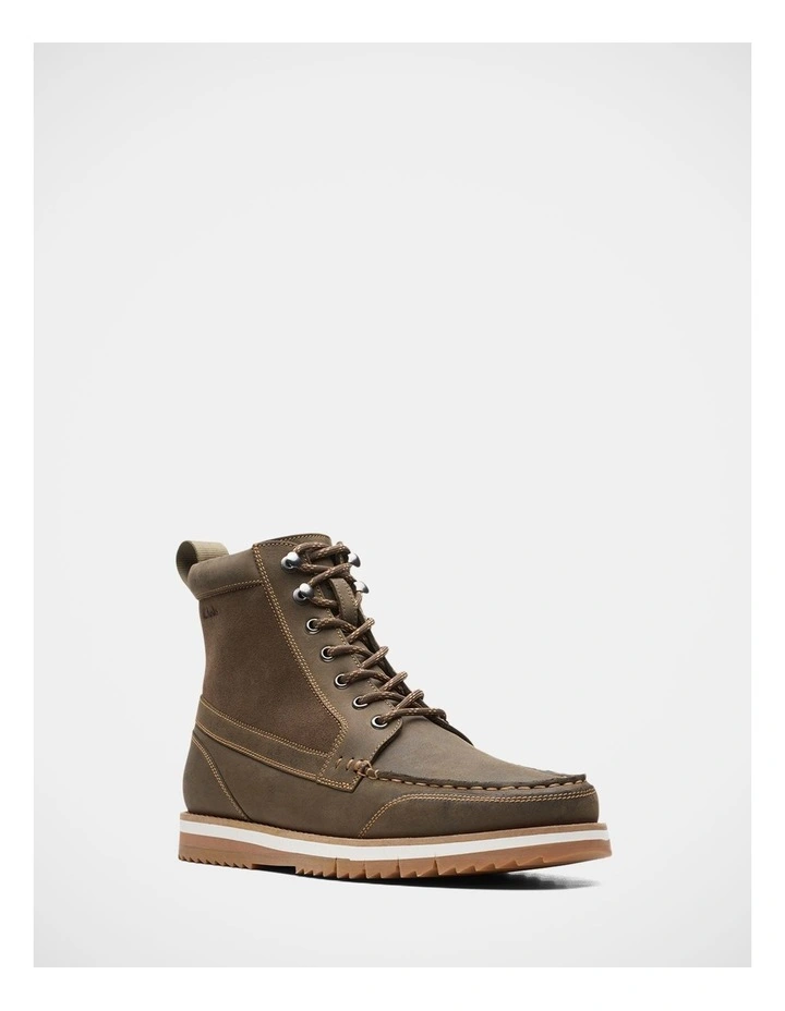 Durston Hi Boots in Dark Olive image 2