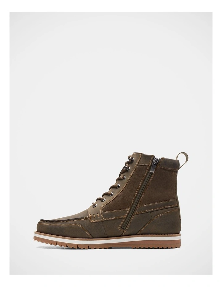 Durston Hi Boots in Dark Olive image 3