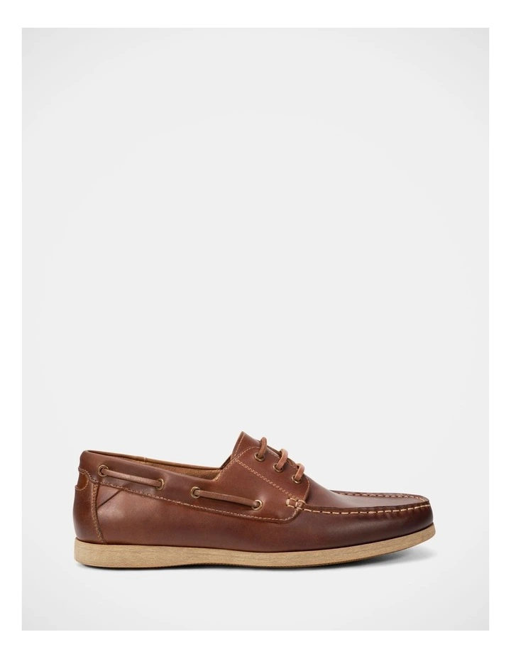 Launch Boat Shoe in Tan image 1