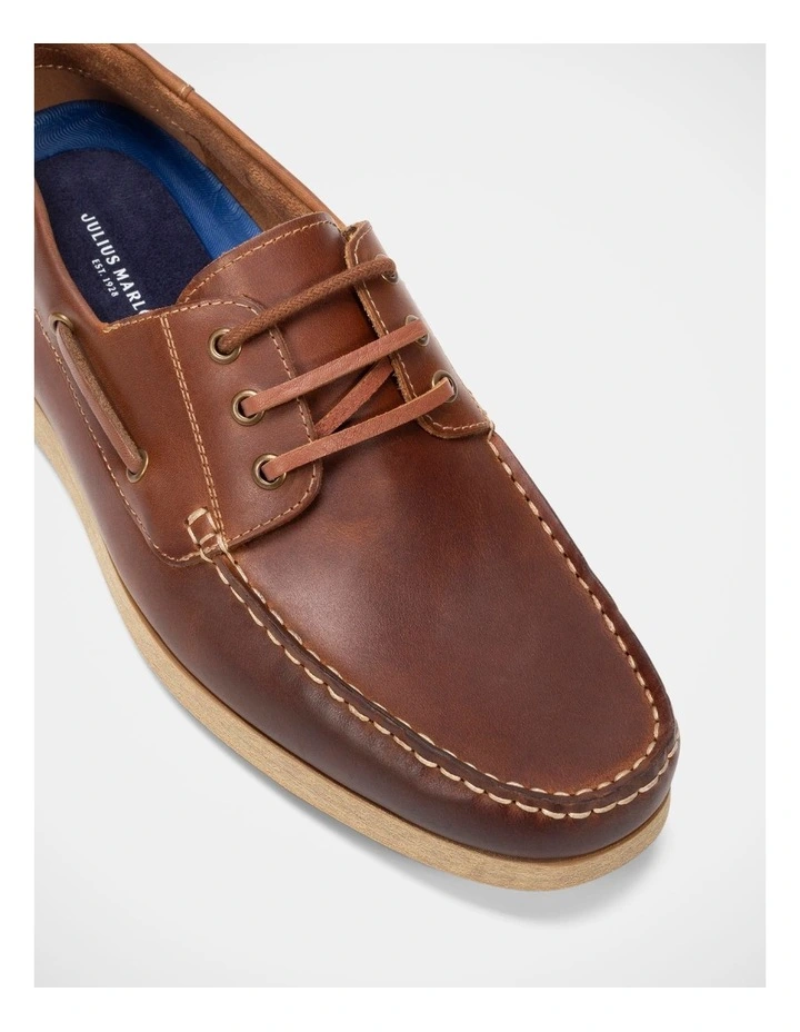 Launch Boat Shoe in Tan image 2
