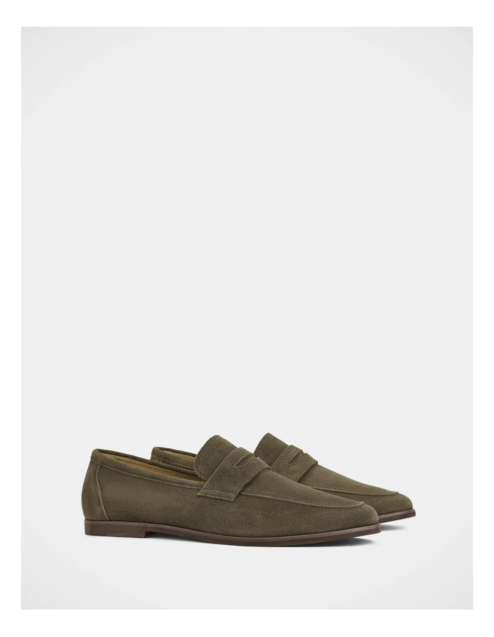 Coupe Shoes in Olive Suede image 2