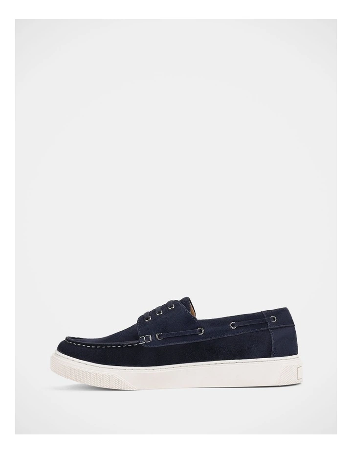 Flare Shoes in Navy Suede image 3