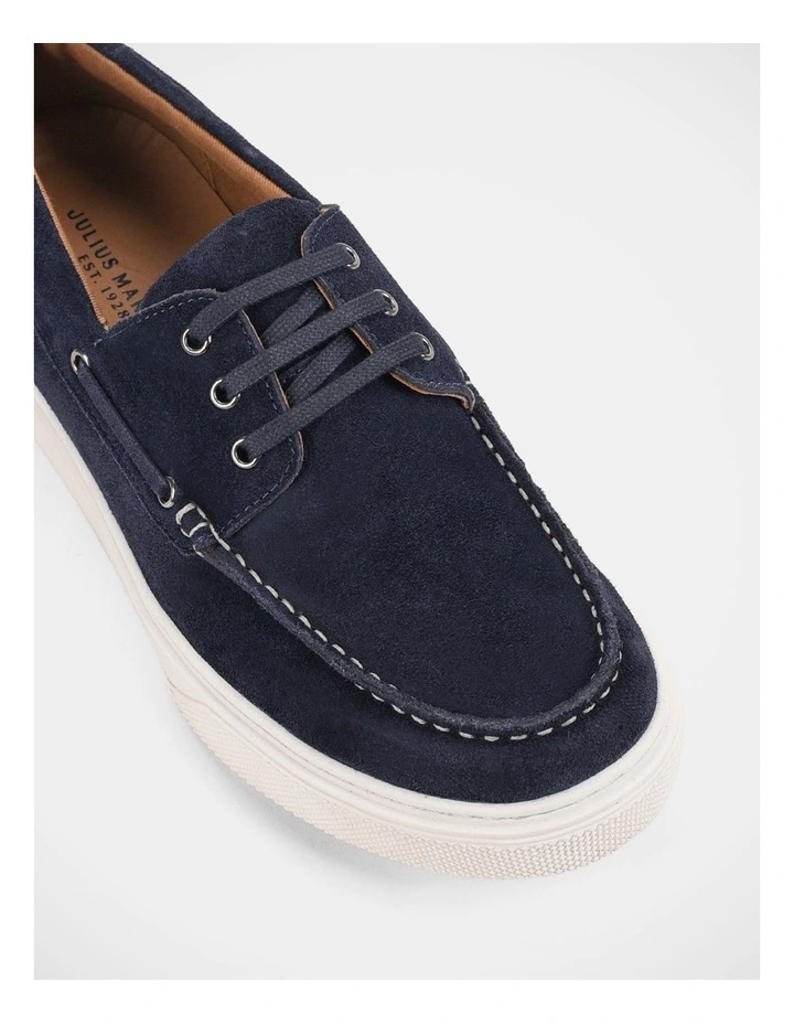 Flare Shoes in Navy Suede image 4