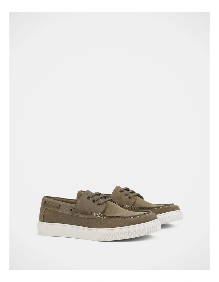 Flare Shoes in Taupe Suede image 2