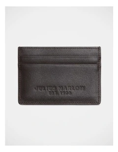 Leather Card Holder in Brown