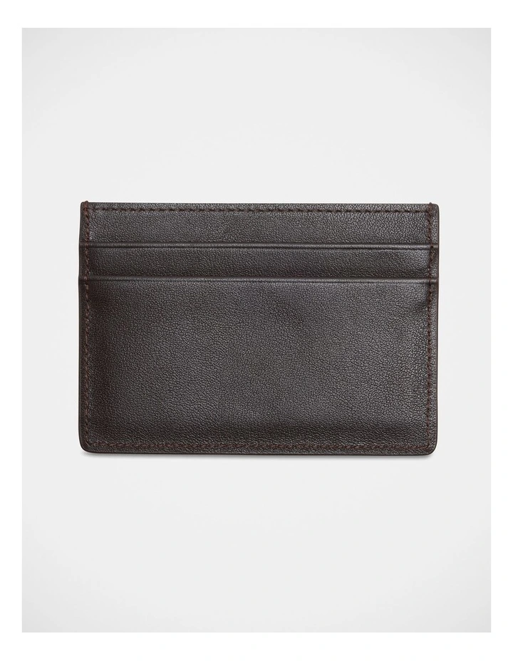 Leather Card Holder in Brown image 2