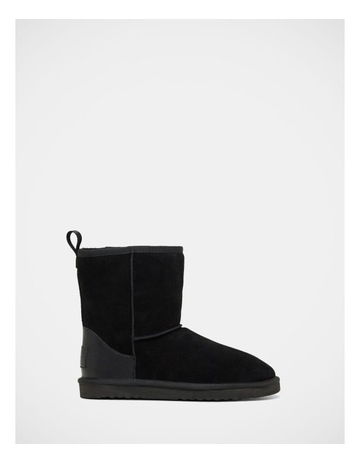 Angus Boot Slippers in Black