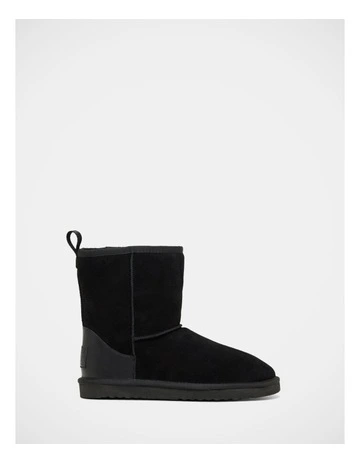 Angus Boot Slippers in Black