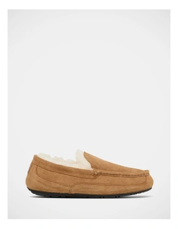 Axel Mocassin Slippers in Chestnut