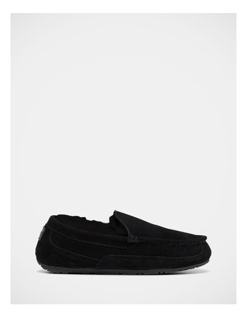 Axel Mocassin Slippers in Black
