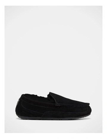 Axel Mocassin Slippers in Black