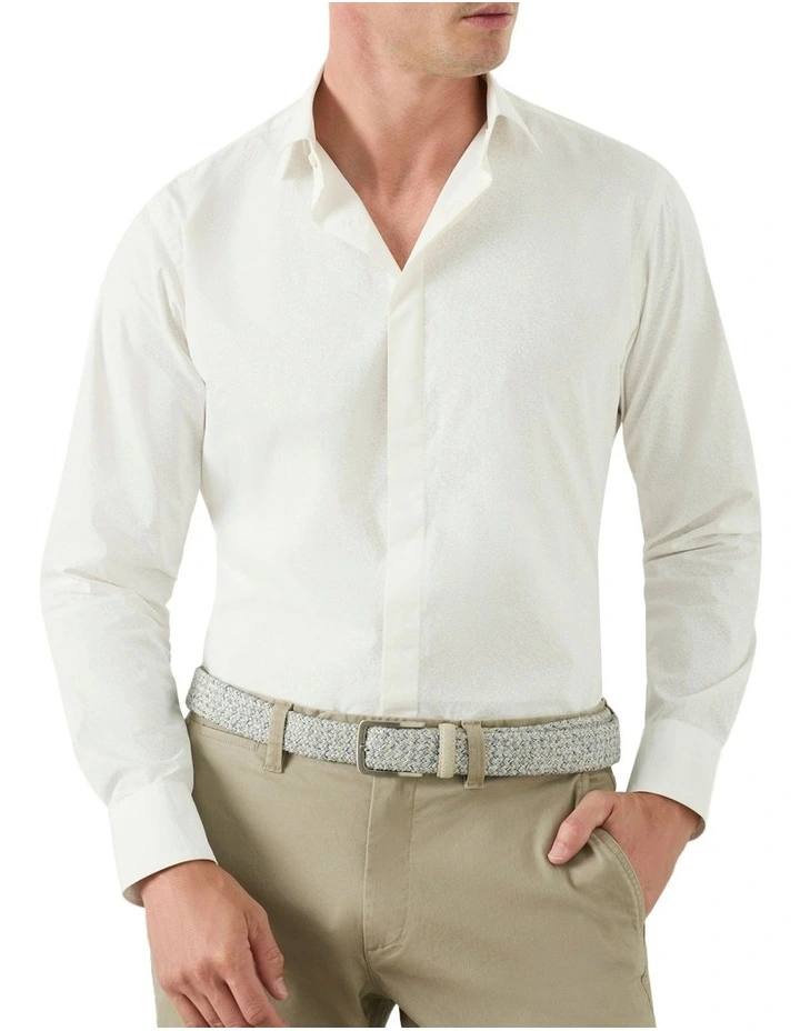 Campania Printed Shirt in White image 2
