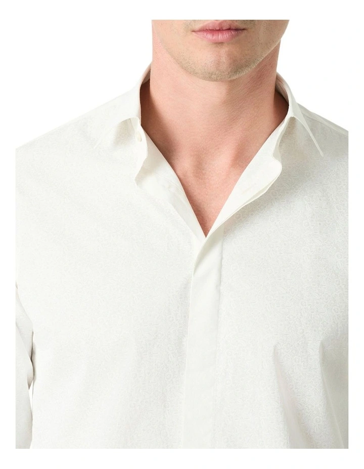 Campania Printed Shirt in White image 4