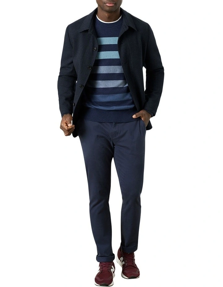 Mccowan Stripe Crew Sweater in Blue image 4