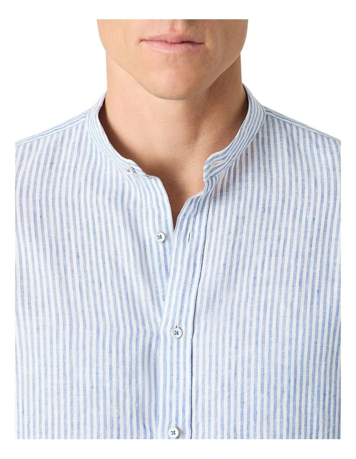 Castello Stripe Shirt in Blue image 2