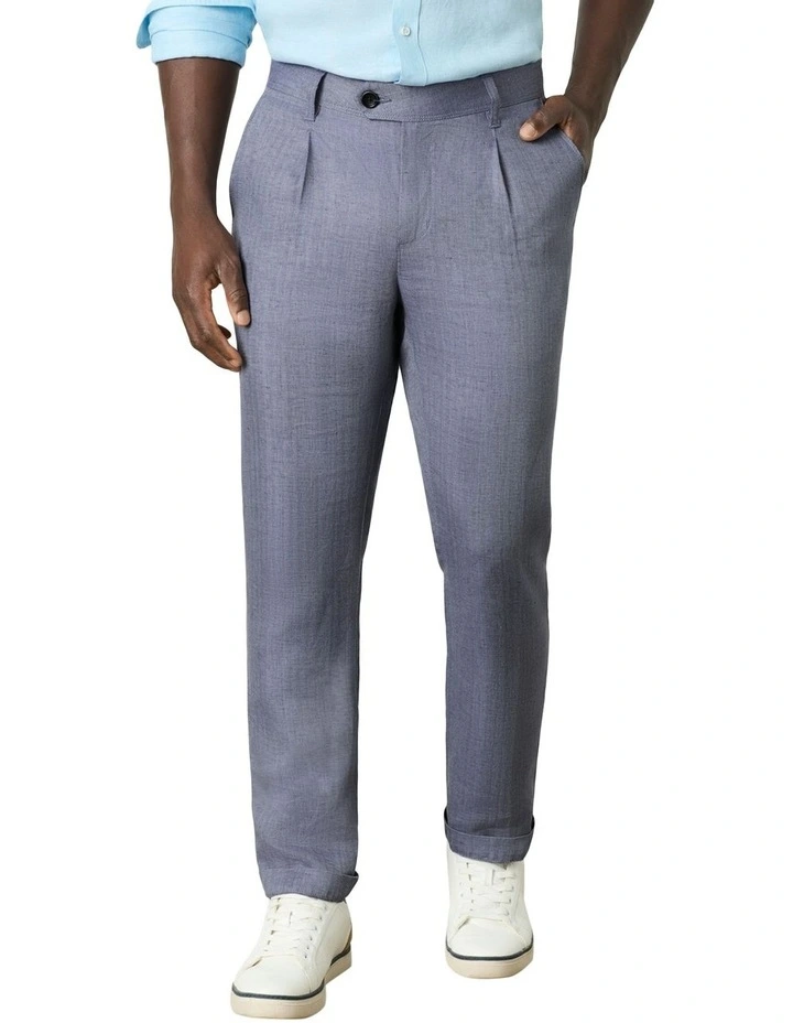 Pulcino Trouser in Denim Melange image 1