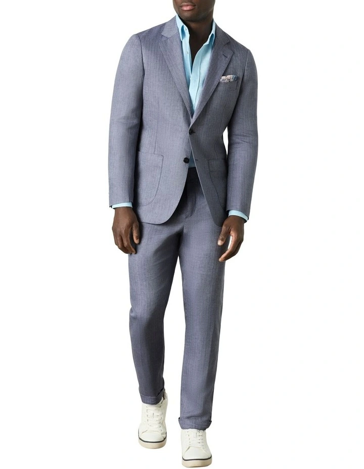 Pulcino Trouser in Denim Melange image 3