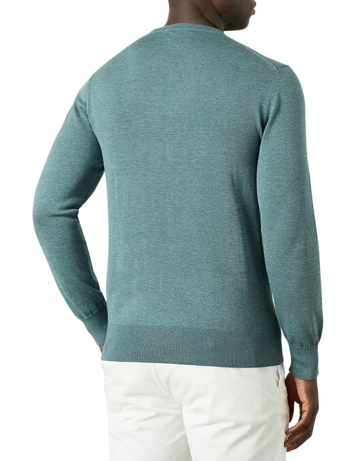 Barnett Crew Neck Sweater in Lichen image 2