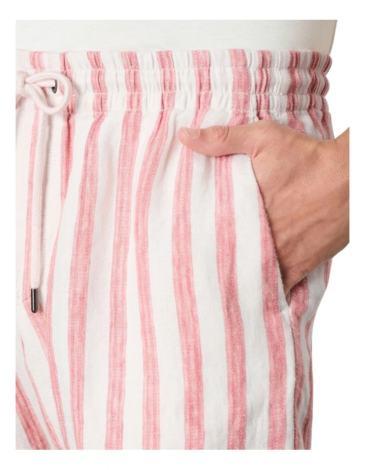 Bilgola Stripe Short in Red image 3