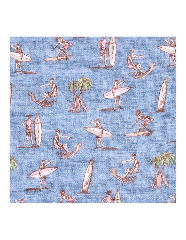 MJ Bale Elio Pocket Square in Denim Blue MYER