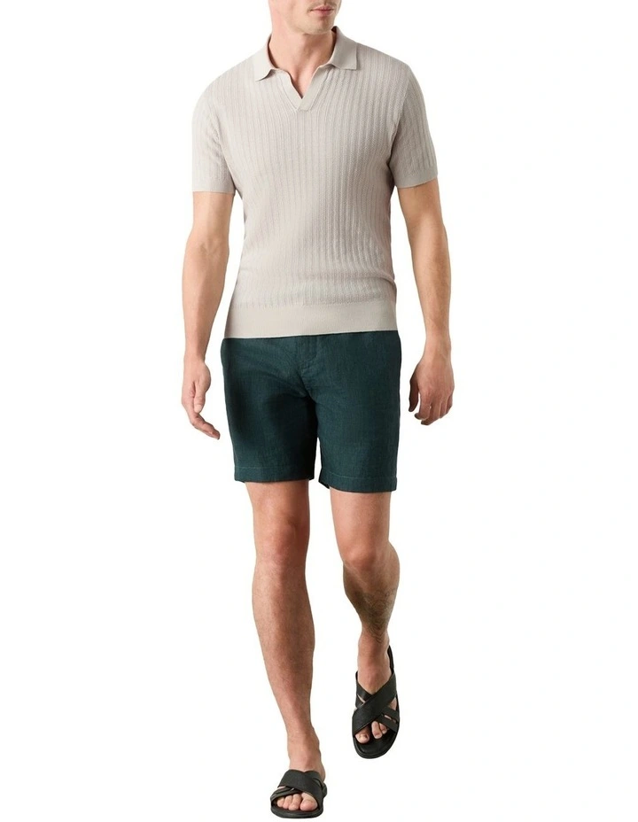 Harwood Polo Shirt in Ivory image 5