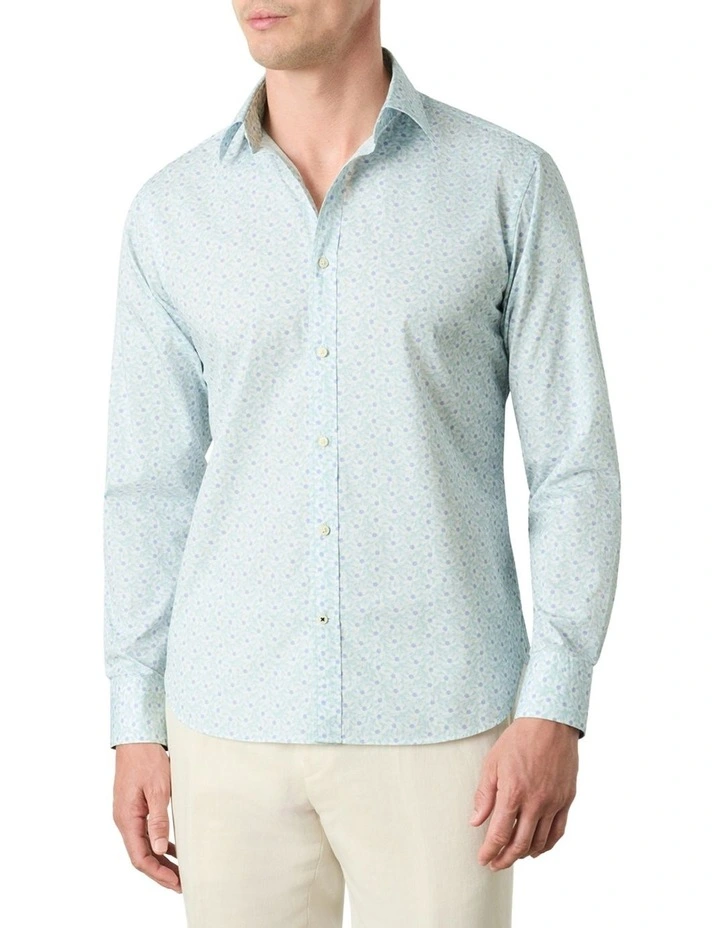 Pearson Floral Shirt in Sky White image 1
