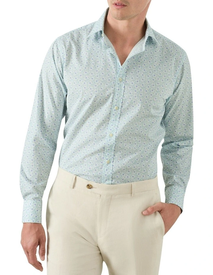 Pearson Floral Shirt in Sky White image 2