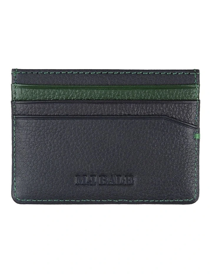 Sean Card Holder in Navy Green image 2