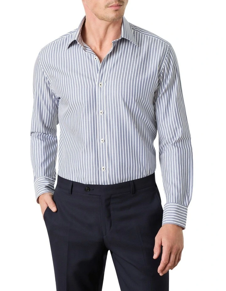 Donnolley Shirt in Navy Pink image 1