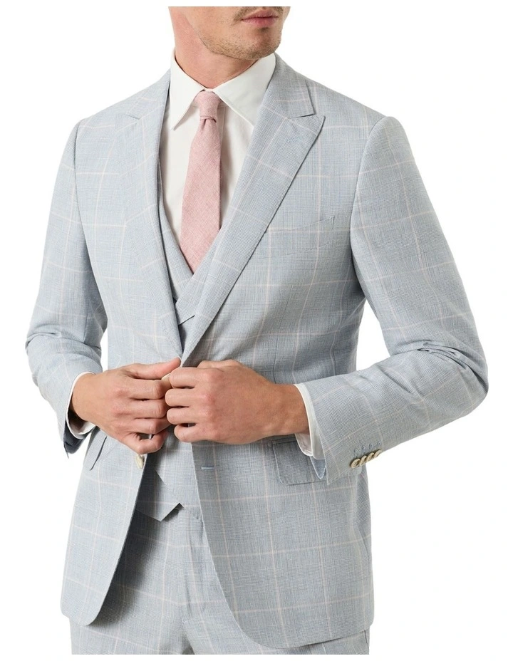 Poulter Jacket in Blue Pink image 2