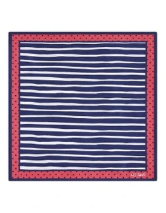 Harris Pocket Square in Navy