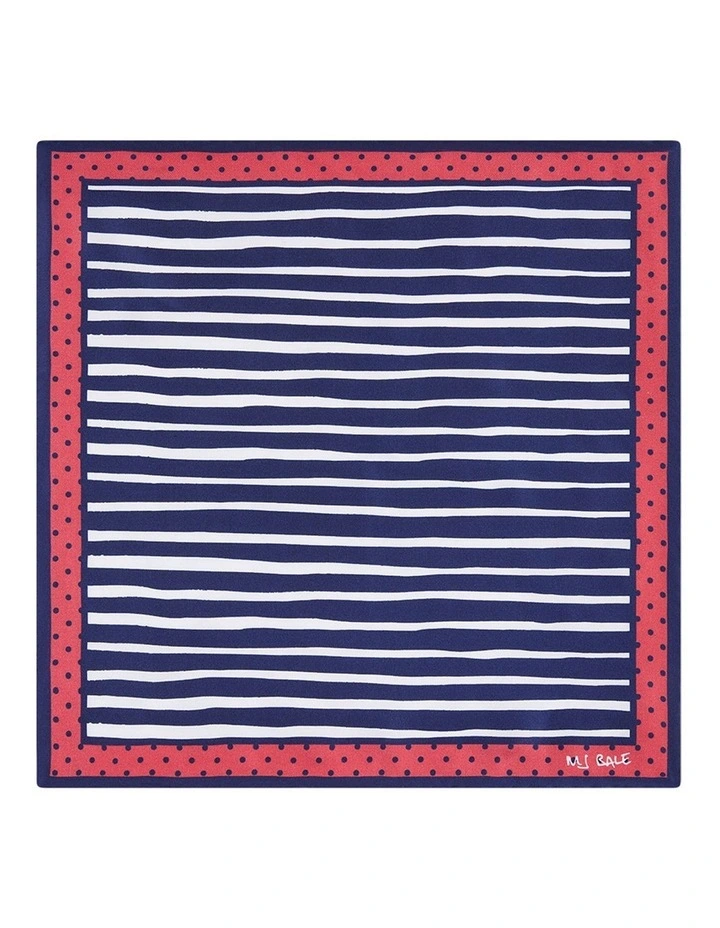 Harris Pocket Square in Navy image 1