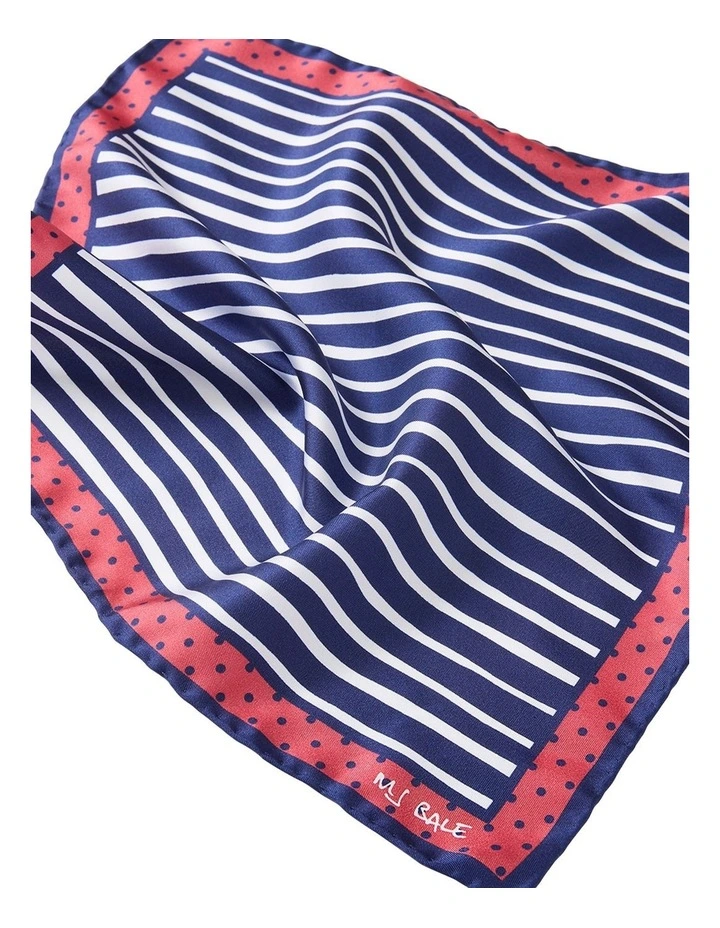 Harris Pocket Square in Navy image 2