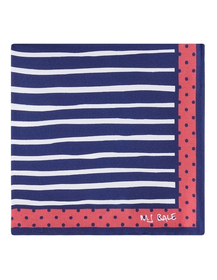 Harris Pocket Square in Navy image 3