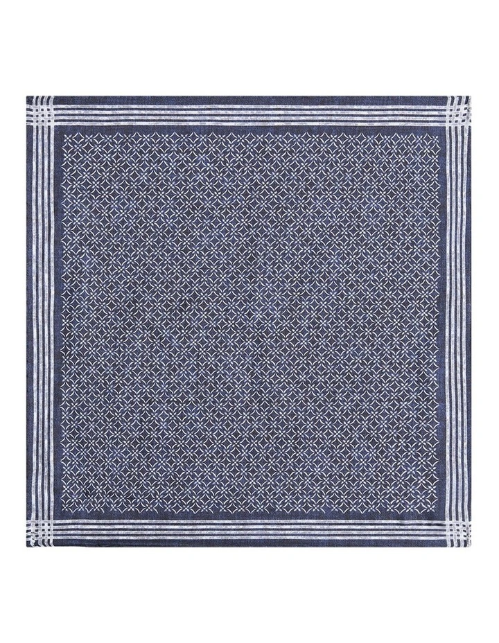 Bismarck Pocket Square in Navy image 1