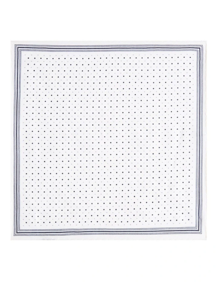 Bismarck Pocket Square in Natural Navy image 1