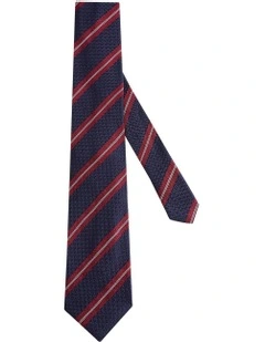 Maribaldi Tie in Navy Burgundy