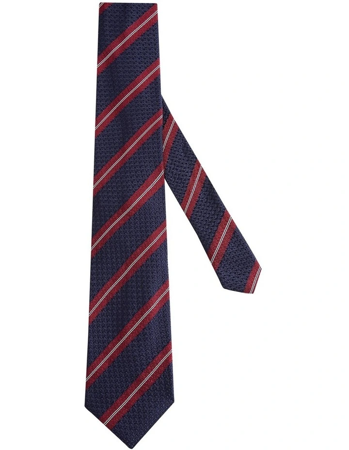 Maribaldi Tie in Navy Burgundy image 1