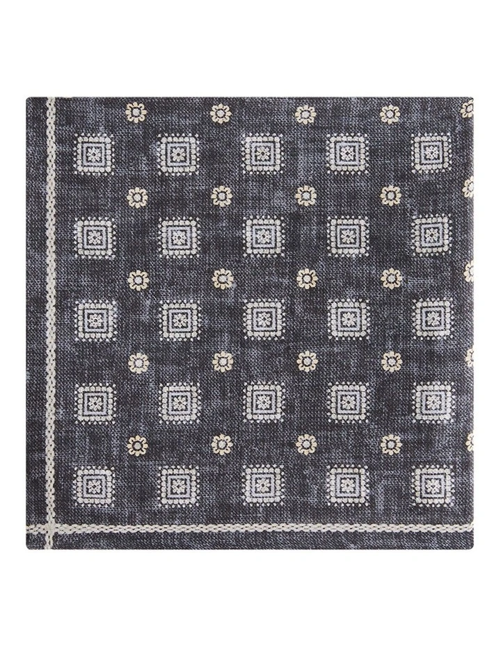 Morrison Pocket Square in Black image 2
