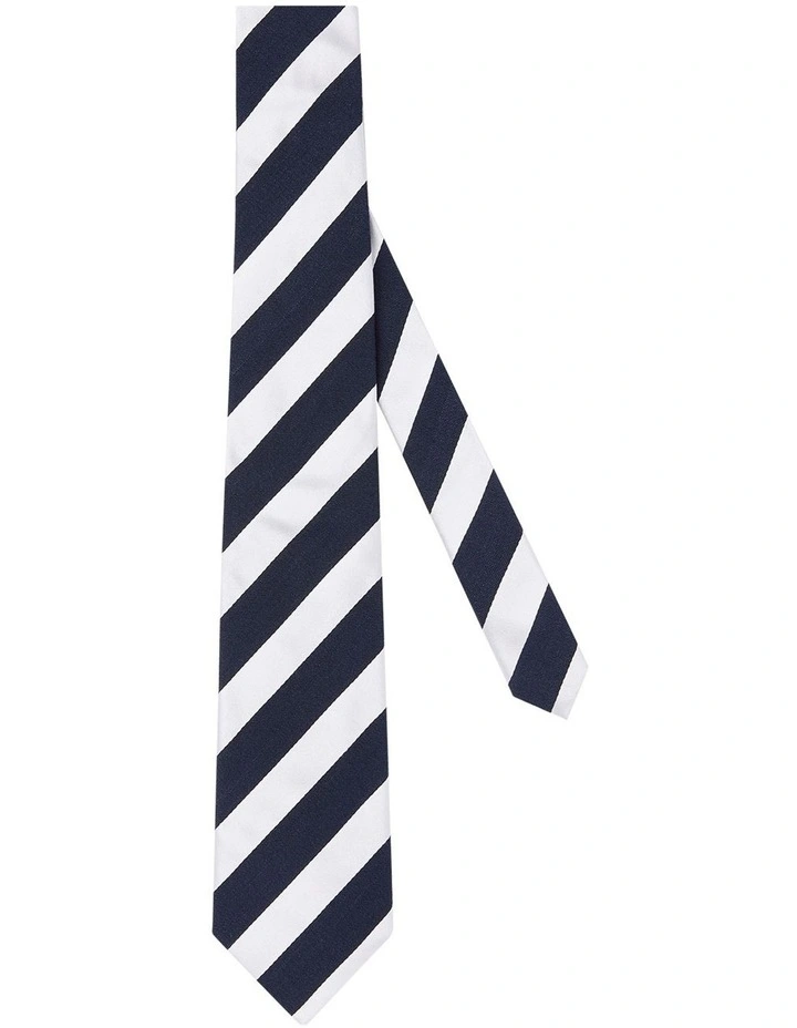 Sauro Tie in Navy Grey image 1