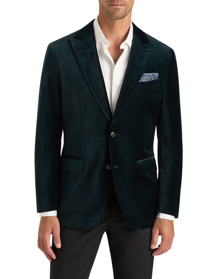 Lennon Velvet Jacket in British Racing Green