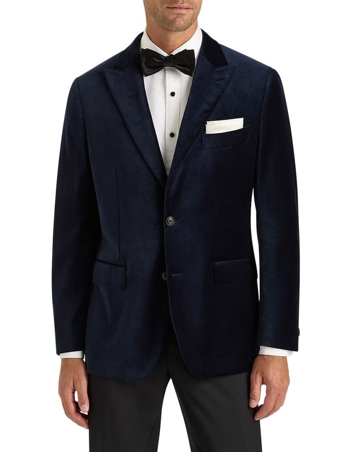 Lennon Velvet Jacket in Navy