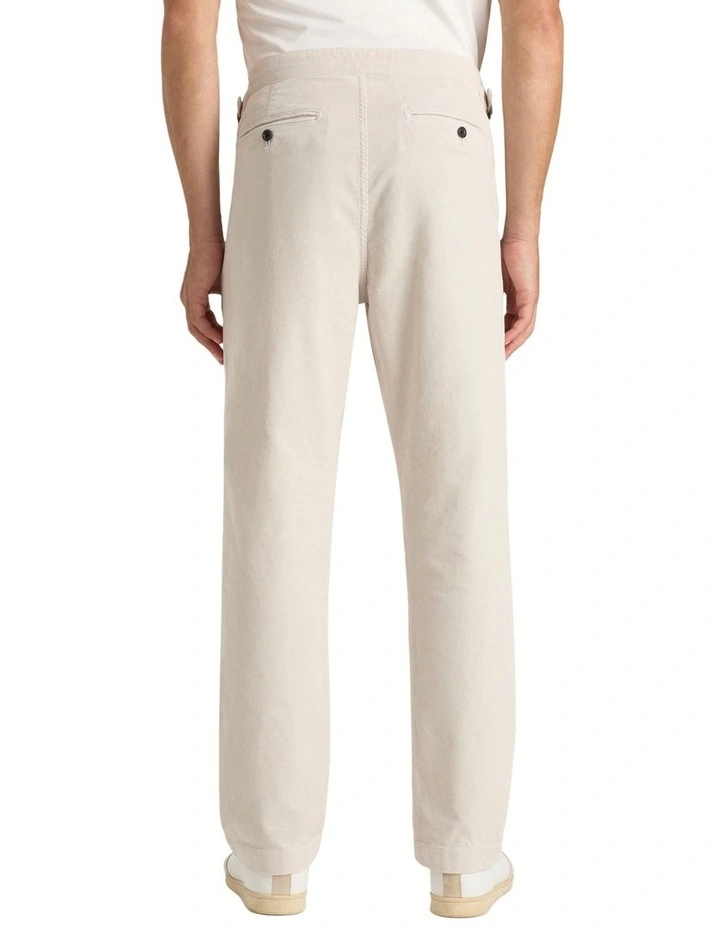 Mason Cord Trouser in Winter White image 2
