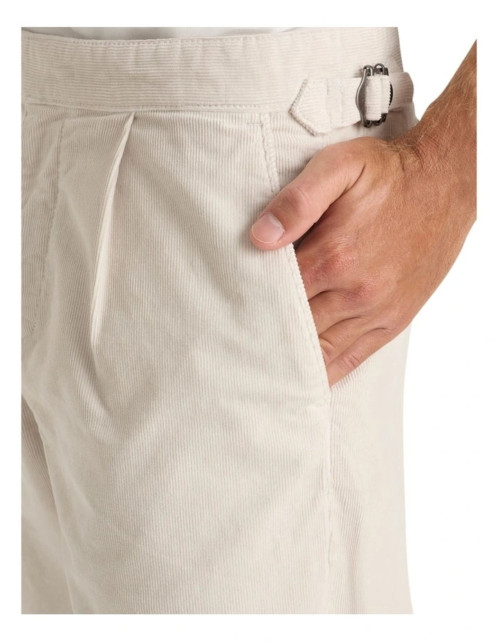 Mason Cord Trouser in Winter White image 3