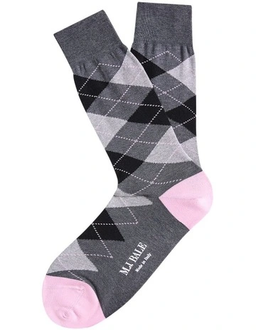 Bonini Sock in Pink Dark Grey